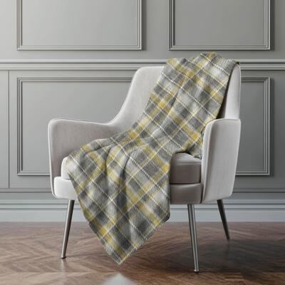 Addison Rugs Premium Machine Washable Plaid Sherpa Throw Blanket