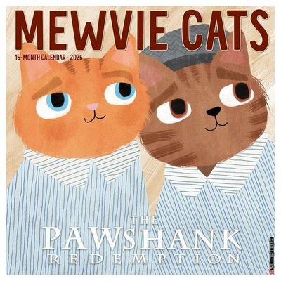 Mewvie Cats 2026 Wall Calendar