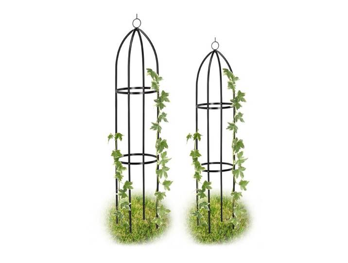 Relaxdays Colonnes de jardin set de 2