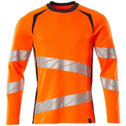 Warnschutz Langarmshirt "ACCELERATE SAFE" UV-Schutz - L - orange/schwarzblau