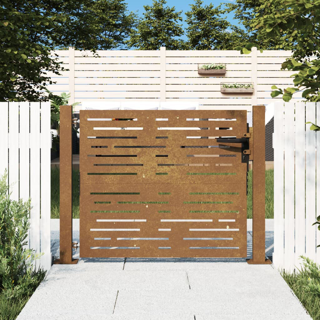 Brayden Studio Ameliyah Garden Gate Rusty 105cm H x 105cm W x 16cm D