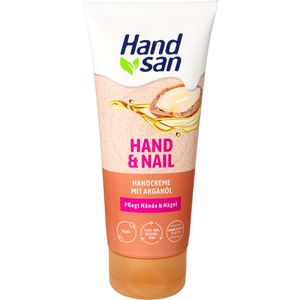 Handsan Handcreme Hand & Nail, Arganöl, für trockene Haut, 90ml