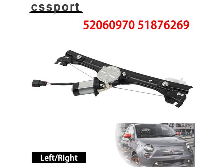 51876269 support de lève-vitre gauche droite avant arrière côté 2pin moteur pour Fiat 52060970 500 2015 2016 2018 2007 2009 2010 2012