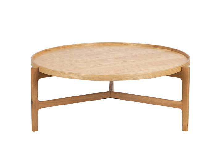 Table basse Klawock Ø 94cm Marron/Marron