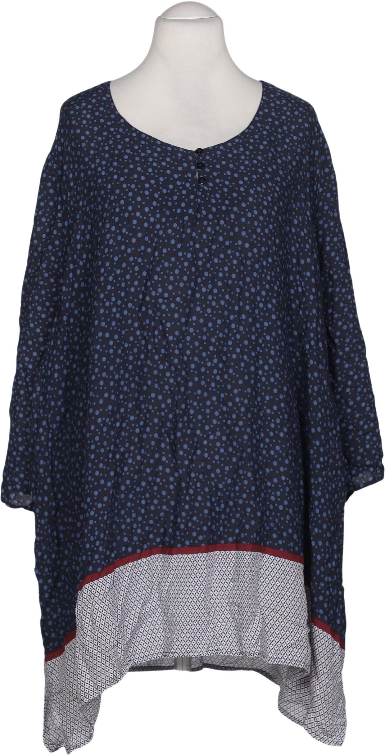 Ulla Popken Damen Bluse, Mehrfarbig, Gr. 4Xl, Modal - Second Hand