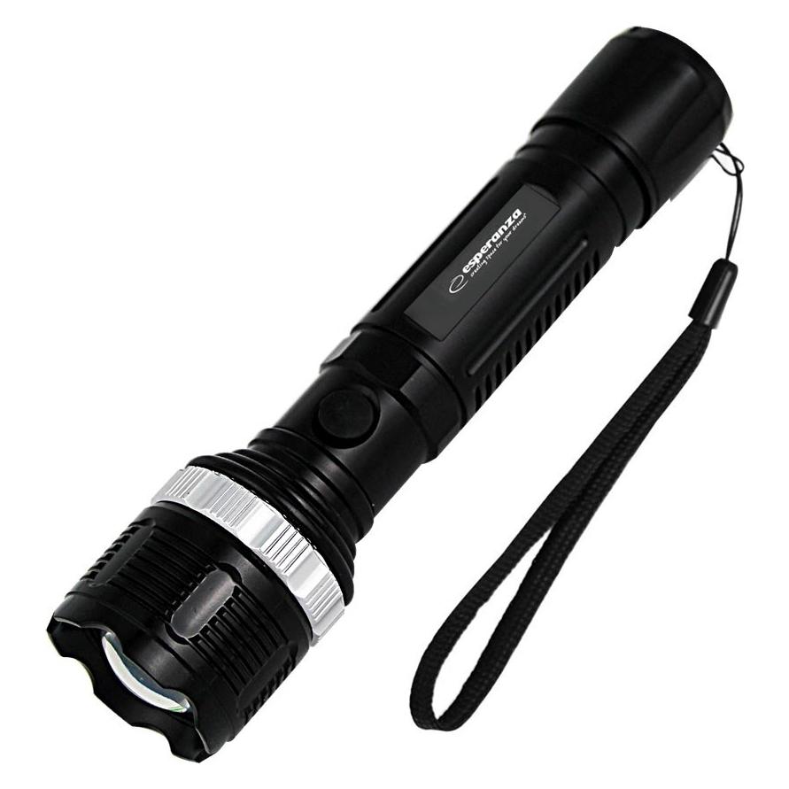 Esperanza EOT073 Taschenlampe Schwarz LED-Taschenlampe (23.50 cm, 80 lm) (EOT073)