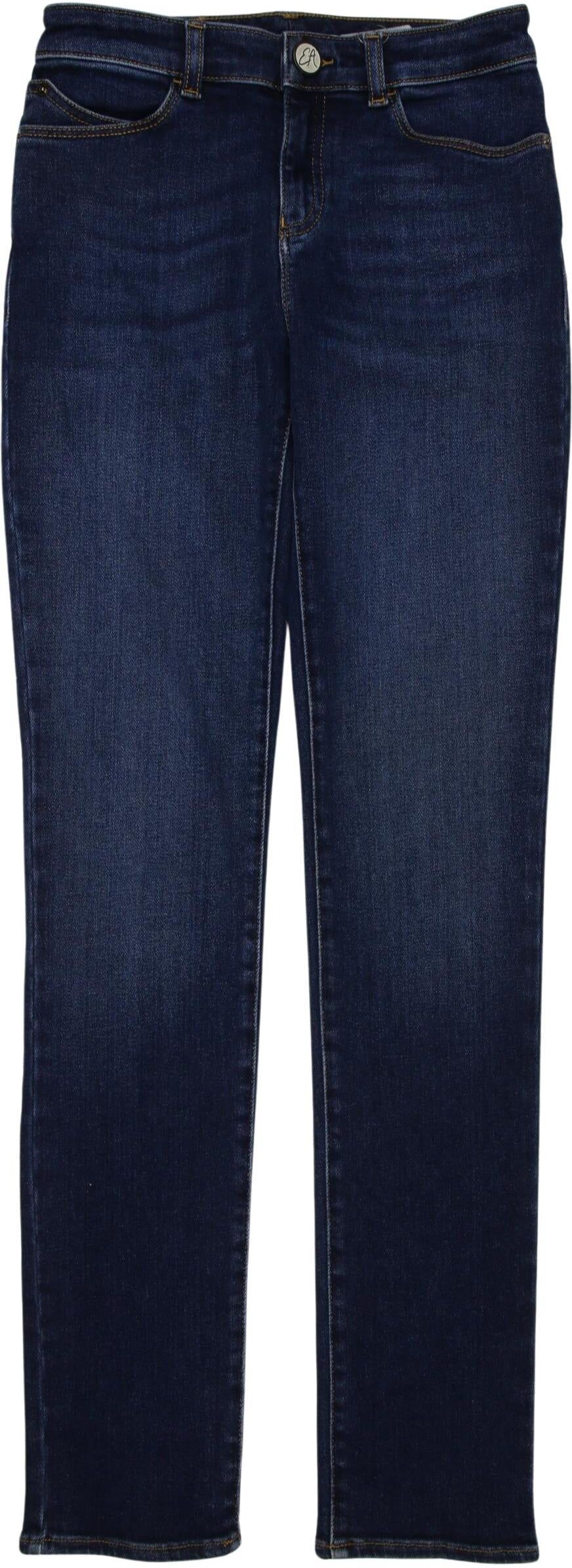 Giorgio Armani Emporio Armani Damen Jeans, Marineblau, Gr. W26, Elasthan / Baumwolle - Second Hand