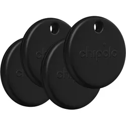 Chipolo Pop (Apple Find My, Google Find Hub), Tracker, Schwarz, Weiss