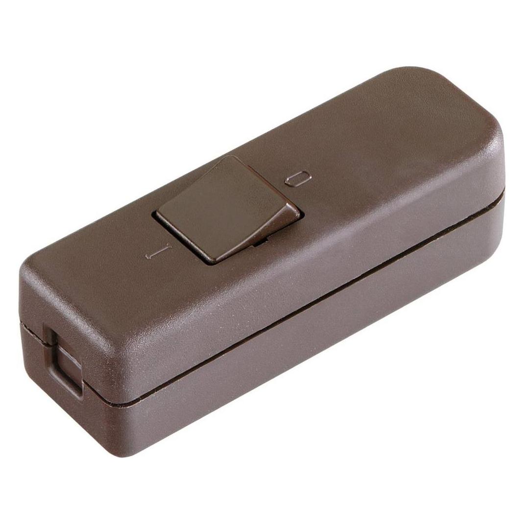 interBär Schnurschalter Braun 1 x Aus/E (8006-009.01)