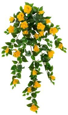 Nearly Natural 41-in UV Resistant Artificial Hibiscus Hanging Plant - Set of 2