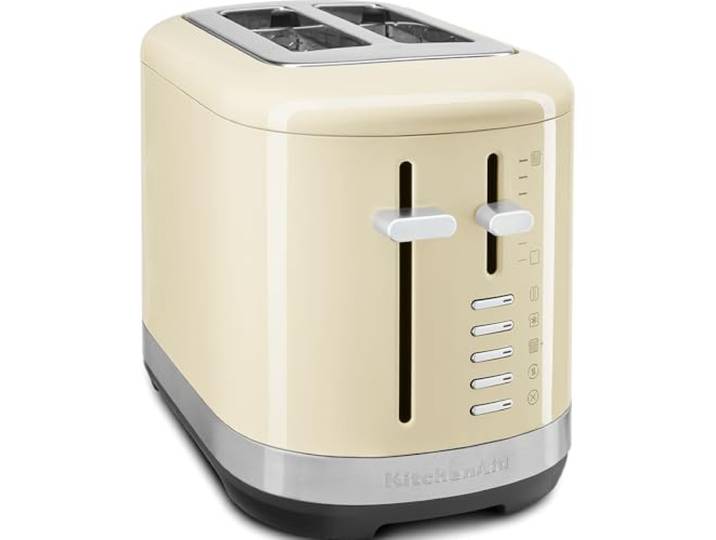 KitchenAid 2-Scheiben-Toaster 7 Bräunungsstufen Crème Röstet jede Brotsorte und -größe gleichmäßig, von Toast bis Brioche; kompaktes, langlebiges Metallgehäuse
