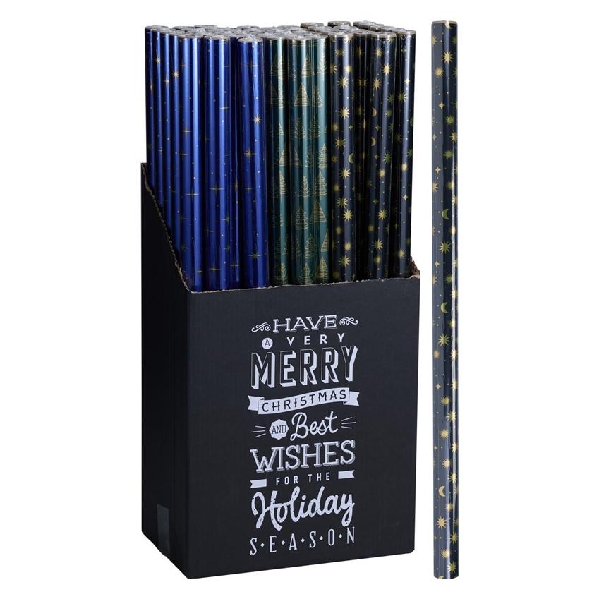 zz_archiviert_Nenurodyta Geschenkpapier "Sterne", 70 cm x 200 cm (1x) (76084854)