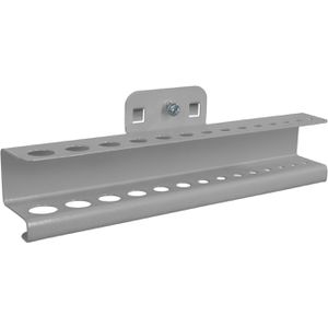 ADB Werkzeughalter 23161, grau, für Lochwand, Bohrerhalter für 14 Bohrer, aus Metall