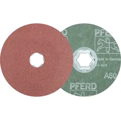PFERD TOOLS COMBICLICK Korund Fiberscheibe für universelle Anwendungen - 64190008