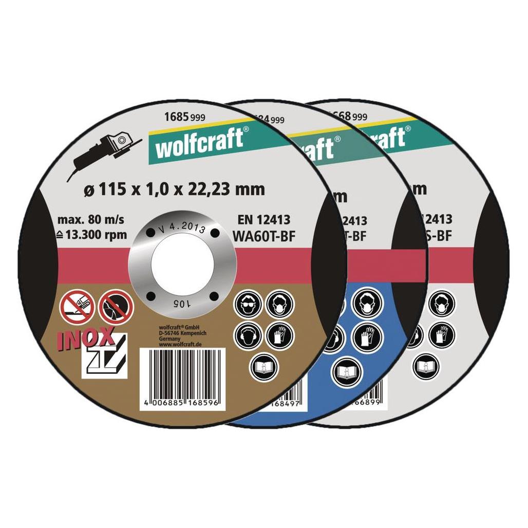 wolfcraft 1 Trennscheibe Metall ø115x1,0x22,2mm (1683999)