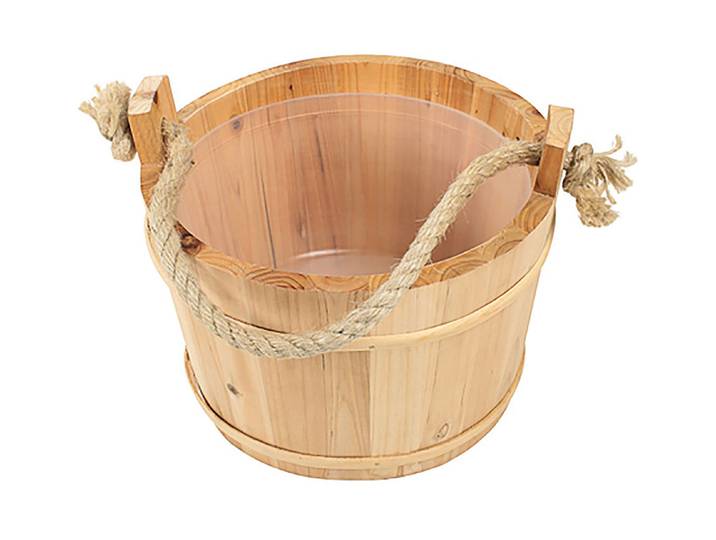 Croll & Denecke Body Vital Sauna-Aufgusskübel Kiefer 17 × 26.5 × 26.5 cm