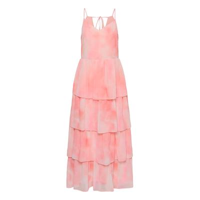 Midikleid KAFFE "Damen Kleid KAlorinda", Damen, Gr. 40, N-Gr, rosa (rose watercolor print), Obermaterial: 100% Polyester PES., Kleider Midikleid