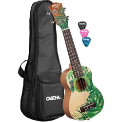 Cascha Art Series Sopran Ukulele Leafy