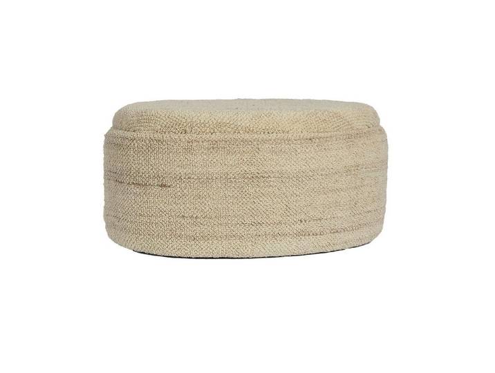 moebelfaktor Sitzhocker Oteren, Stoff, oval, Sitzhöhe 40 cm, braun, Fußhocker