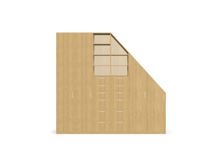 Le meuble parfait pour vos espaces inclinés Mélaminé premium Chêne