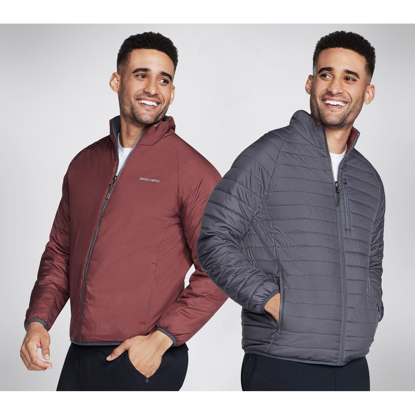 Skechers Performance Go Shield Altitude Wendeweste Herren Schwarze Daunenjacke