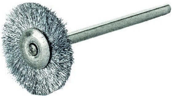 Lessmann Mini-brosse circulaire Fil d’acier 0,10 mm,⌀ brosse x largeur de brosse: 22X2 mm (410223)