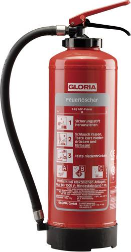 Gloria P12EASY Pulverfeuerlöscher 12kg Brandklasse: A, B, C Inhalt 1St.