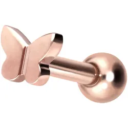 Titan Ohrpiercing mit Innengewinde SCHMETTERLING