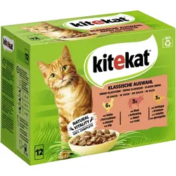Kitekat Multipack Klassische Auswahl in Sauce | 48x 85g