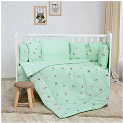 Lorelli, Kinderbettwäsche, Babybettwäsche-Set 5-tlg. (140 x 95 cm, 43 x 35 cm)