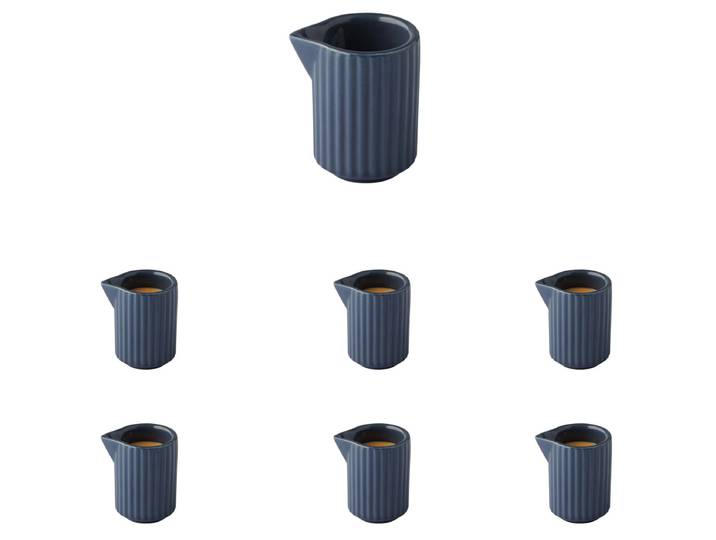 Gießer The Grid 6er-Set Ø 4cm Blau/Blau