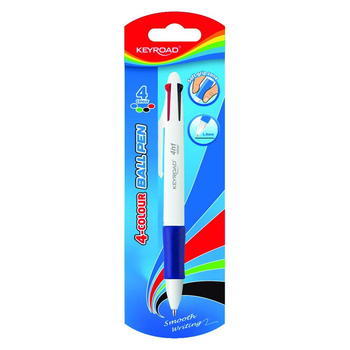 Keyroad Kugelschreiber, 4-farbig, blister (1x) (41905024)