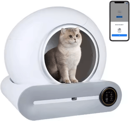 Inspire Picks Tonepie 65L Smart Self Cleaning Cat Litter Box Fully Enclosed Automatic Pet Toilet app Control No Pad