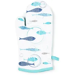 Excelsa Ofenhandschuh North Sea Baumwolle 32x18 cm Mehrfarbig