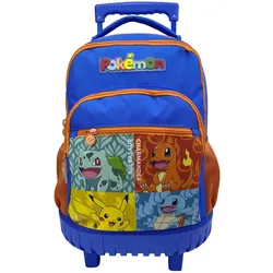 Pokémon Trolley Rucksack 52 cm Schulrucksack mit Rollen Teleskopgriff