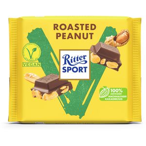 Ritter-Sport Tafelschokolade Roasted Peanut, vegan, 100g