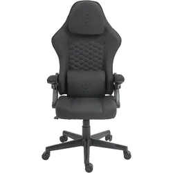 Deltaco DC130 Gamingstuhl Soft Woven Mesh, schwarz, Gaming Stuhl, Schwarz