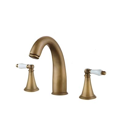 Waschtischarmatur - weit verbreitet galvanisiert weit verbreitet zwei Griffe drei LöcherBadarmaturen