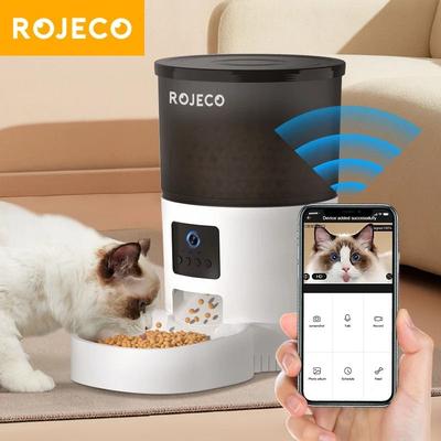 Uplift Picks ROJECO Smart Automatic Cat Feeder With Camera WiFi Pet Food Dispenser For Cats And Dogs ROJECO Smart Automatic Cat Feeder With Camera WiFi Pet Food Dispenser For Cats And Dogs