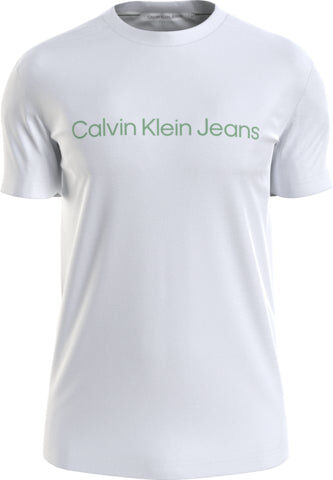 Camiseta Institutional Calvin Klein Hombre Blanco Xxl