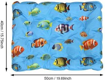Fusion Finds Pet Cooling Mat Self Cooling Gel Pad For Dogs & Cats Portable Leak Proof Summer Cooling Bed a2