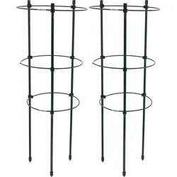 2er-Set Stabile Pflanzenstütze, rund, 45 x Ø 18 cm, für kletternde Pflanzen & Blumen, Robuste Rankhilfe für Garten, Balkon & Zimmerpflanzen