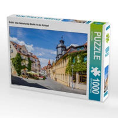 CALVENDO Puzzle Brühl- eine historische Straße in der Altstad | 1000 Teile Lege-Größe 64x48cm Foto-Puzzle für glückliche Stunden