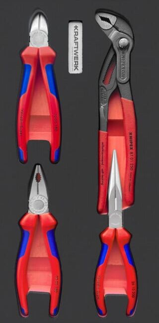 Jeu de pinces Kraftwerk KNIPEX EVA3, insert 20x40, 4 pcs. (105.401.048)