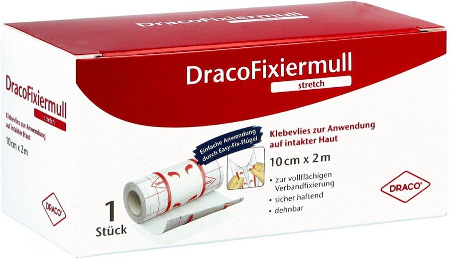 Dracofixiermull stretch 10 cmx2 m