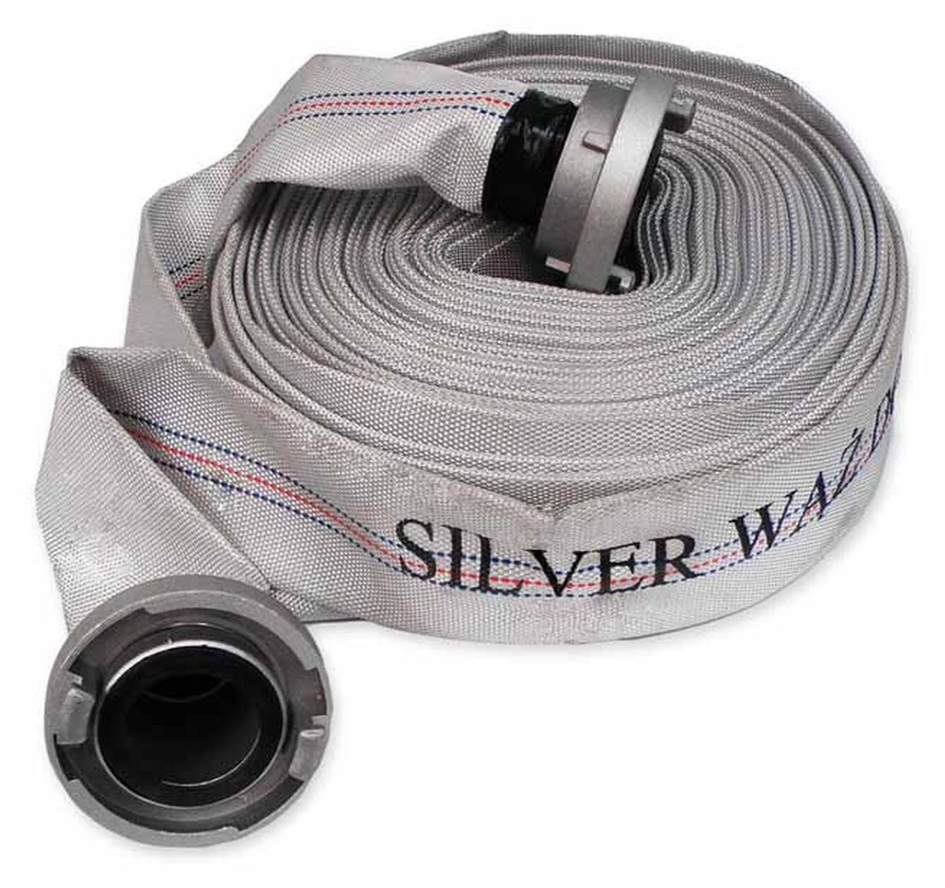 Silver Brandslang 2 inch x 30 meter canvas