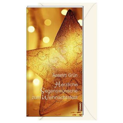 Herzliche Segenswünsche zum Weihnachtsfest, Taschenbuch von Anselm Grün, St. Benno, 978-3-7462-6442-4