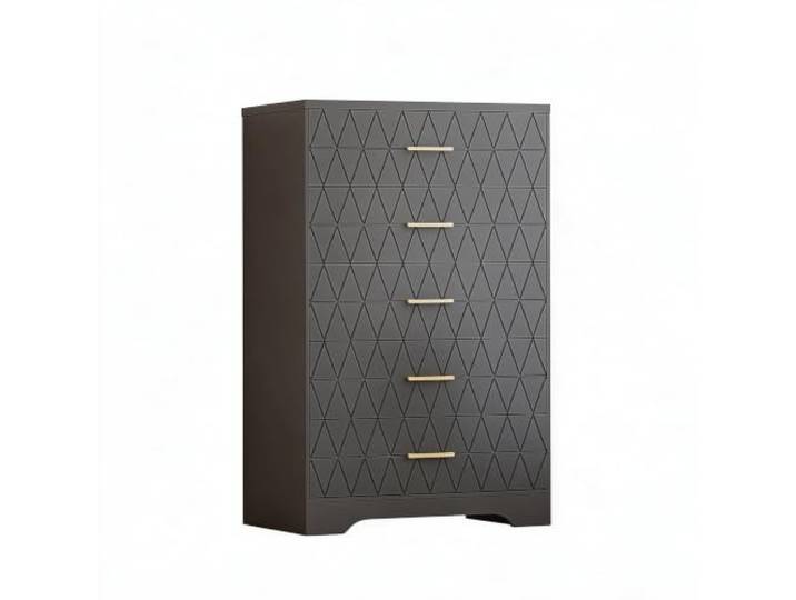 GarveeHome Kommode Mit 5 Schubladen, Kommodenschrank Schlafzimmer, 120 cm Aus MDF, 80 x 40 cm, standfest und pflegeleicht, für Flur, Büro und Gästezimmer, ideal für Wäsche, Kleidung und Accessoires