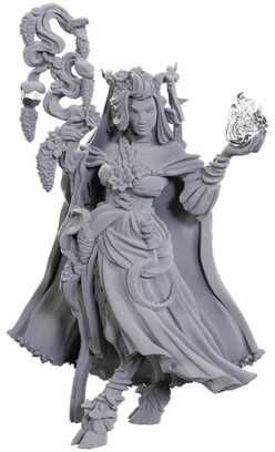 Wiz Kids LLC Critical Role Unpainted Miniatures: Fearne Calloway & Mister - Unpainted, Primed Figures - Officially Licensed