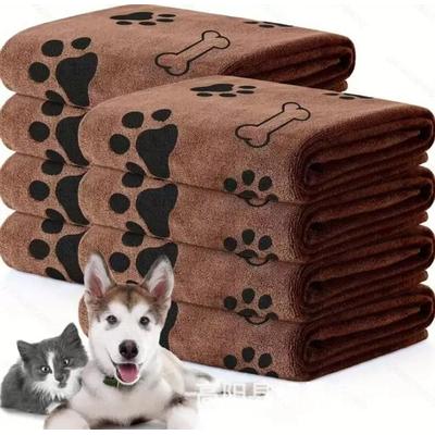 Uplifted Goods Rapid Absorb Microfiber Pet Drying Towel brown 24in X 40in